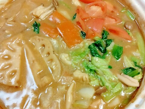 いろんな野菜を入れてカレー鍋☆からのカレーリゾット